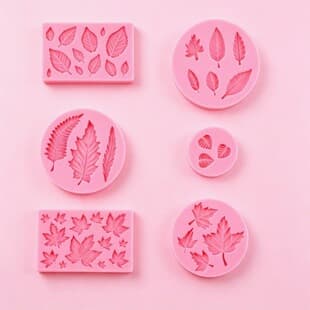 Multiple Leaf Shape Silicone Mold DIY Leaf Chocolate Mold Fondant Cake Decoration Ornament Mold