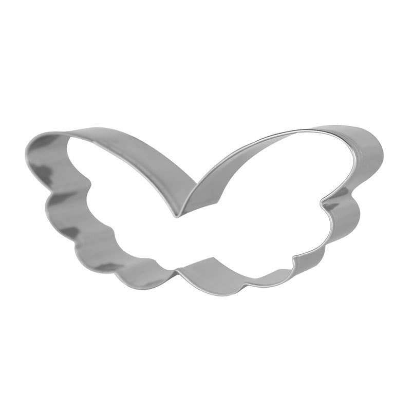 New Wing-Shaped Cookie Cutter Angel Feather Biscuit Mold Stainless Steel Press Mold Baking Stamp for Export Cross-Border