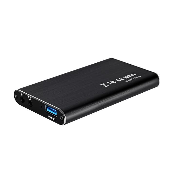 Cross-border USB capture card, HDMI video 4K loop-out, 1080P capture card, game live streaming capture card, OBS software recording.