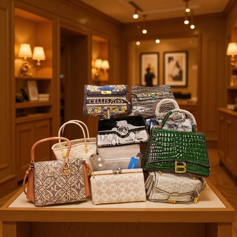 Bulk high quality mixed handbags wholesale women stock bags