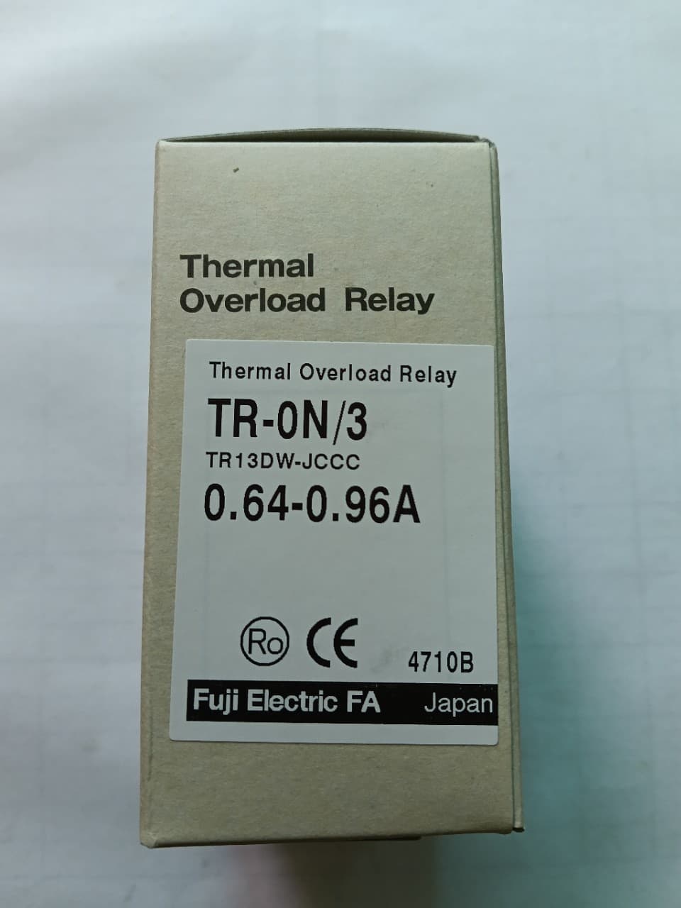 Original Genuine Japan Fuji Thermal Overload Relay TR-ON/3 0.64-0.96A
