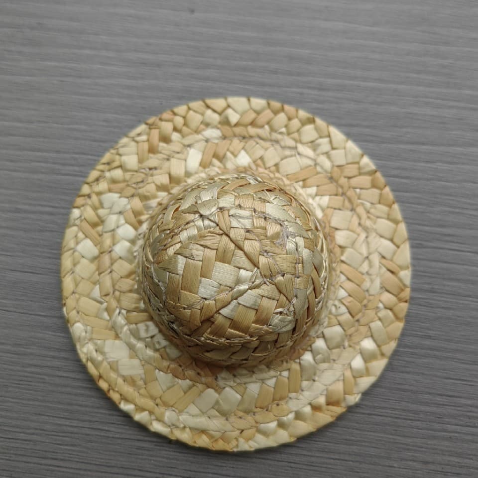 Squirtle Handmade Woven Straw Hat Pet DIY Doll Hat Bear Hat Blank Straw Hat Beach Seaside Hat