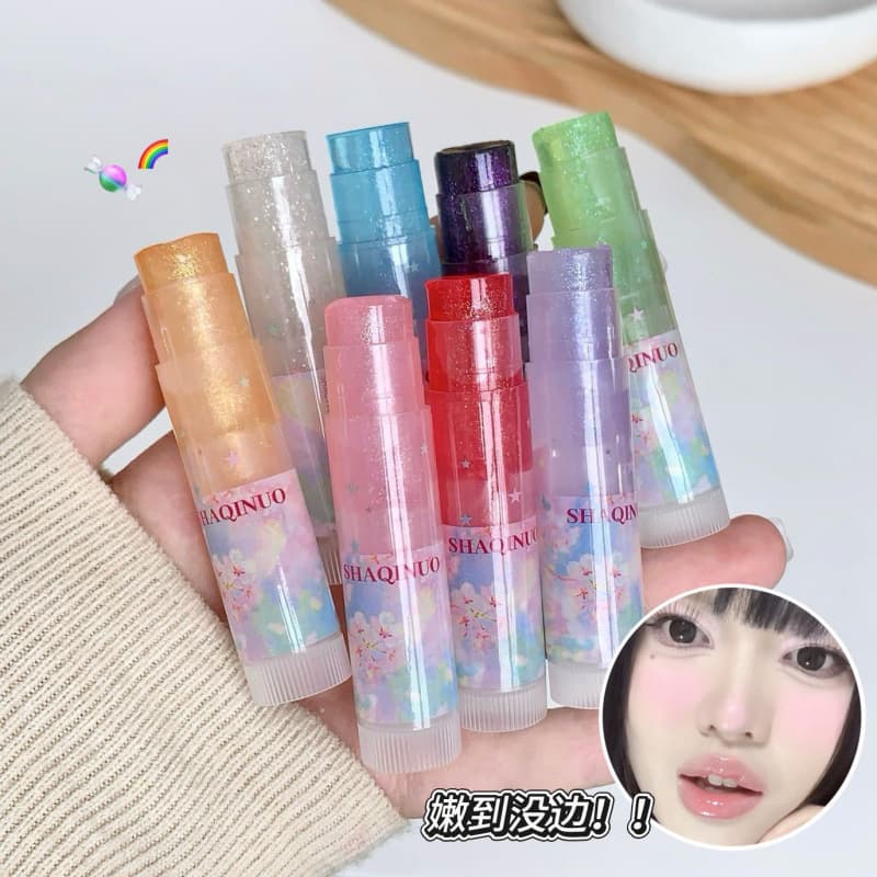 SHAQINUO Radiant Moisturizing Lip Balm Fine Shimmer Hydrating Nourishing Plump Lips Clear Lip Makeup Chinese Brand