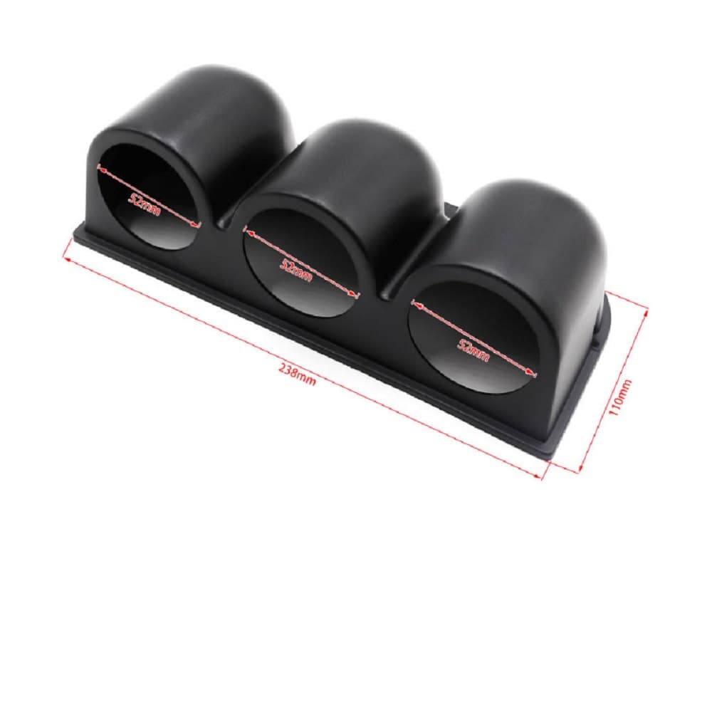 2-inch 52mm Modified Gauge Black Carbon Fiber Gauge Pod Single Hole Dual Hole Triple Hole Gauge Mount Car Gauge Holder