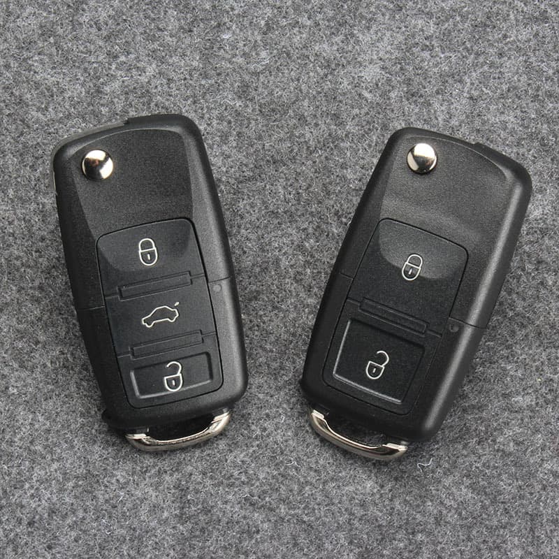 Key shells for Volkswagen cars, Passat, Skoda, POLO B5 model folding remote keys.