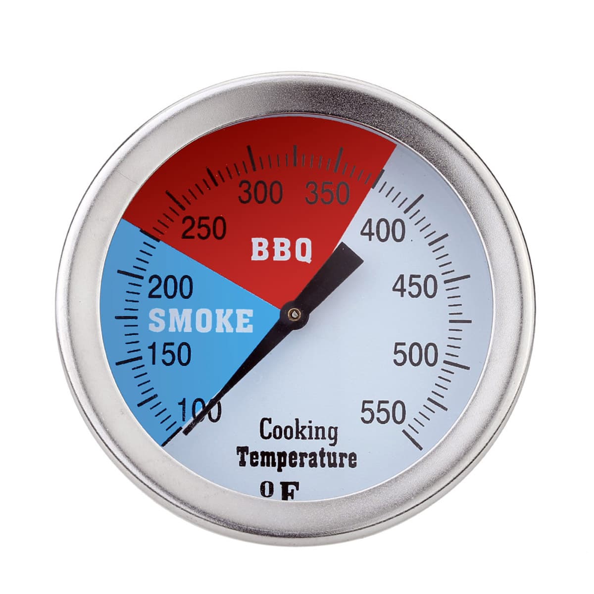 Pointer Type Stainless Steel BBQ Grill Oven Industrial Thermometer Boiler Round Dial Axial Bimetallic Thermometer