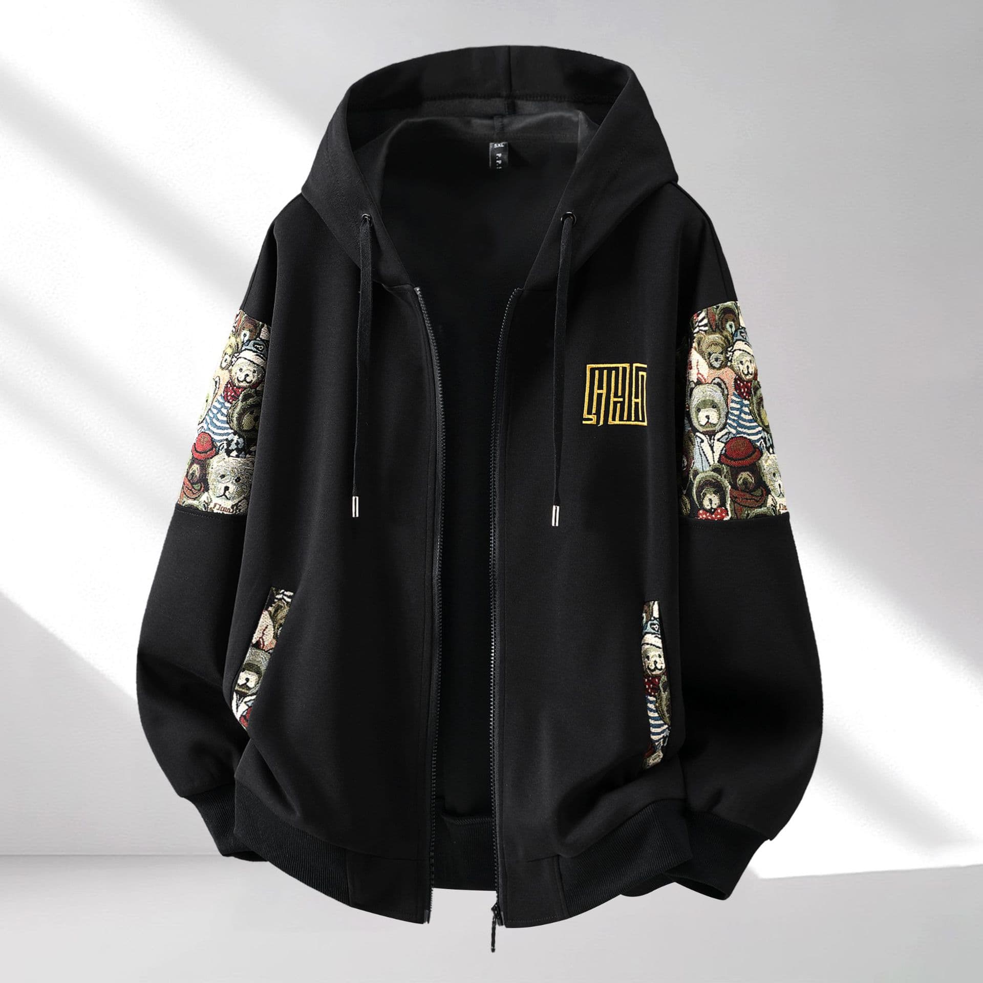 Loose National Trend Oversized Embroidery Autumn Winter New Sportswear Set Two-Piece Trendy 2025 New Oversized Fashion