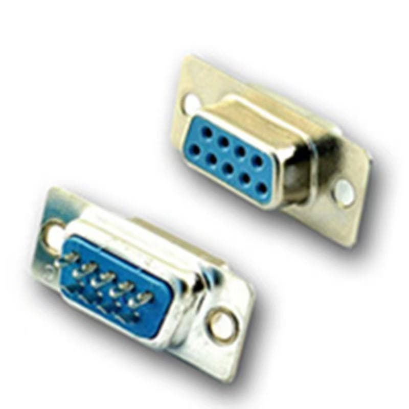 DB9 female connector, DB9 female socket, DB9 hole, wire bonded RS232 connector, COM serial port female connector.