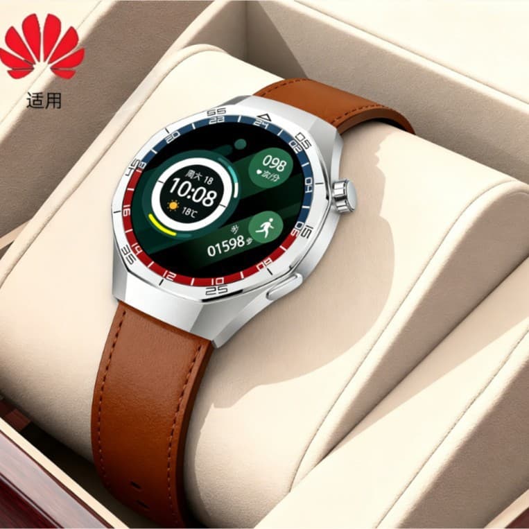 Customized Huawei Smart Watch with Russian and Arabic Languages, GT6 Heart Rate and Blood Pressure Monitoring, Health Bluetooth Sports Watch