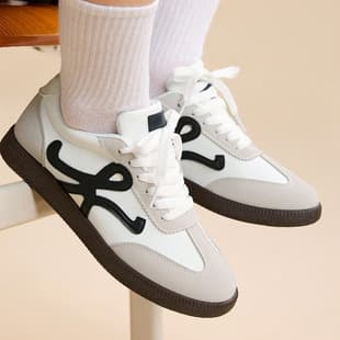 Foreign Trade Cross-Border New German Training Shoes for Women, Flat Onitsuka Tiger Style Shoes, Non-Slip Wear-Resistant Versatile Sports Leisure Shoes Students Board Shoes