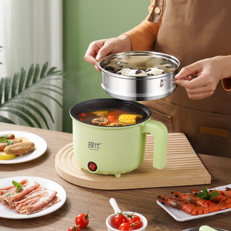 Mini electric cooker, dormitory student pot, multi-functional household small electric hot pot, dormitory noodle cooker, electric hot pot