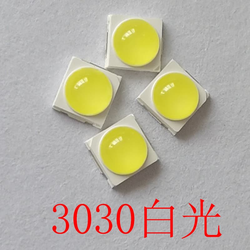Supply 3030 Dual-Chip White Light Molded Top LED Bead 3030 Ball Head White Light Emitting Diode LED Bead Car Light