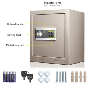 Ansuo Factory Sales Wardrobe Password Safe All-Steel Wall-Mounted Home Office Safe Small