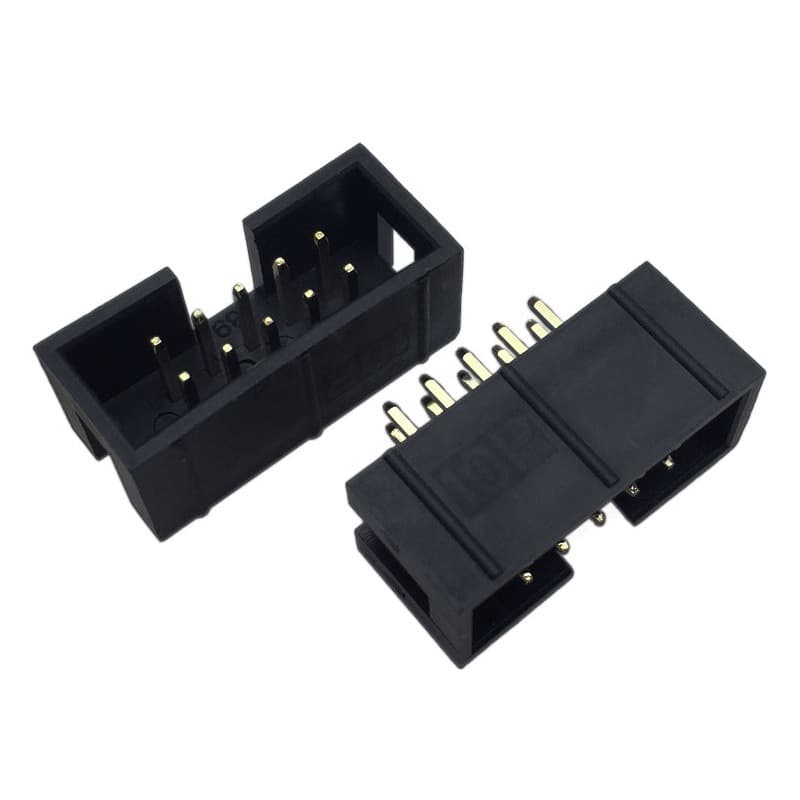 DC3 IDC Box Header 2.54mm FC Simple Horn Socket JTAG Connector 6/8/10/12/14/16/20/40/50P