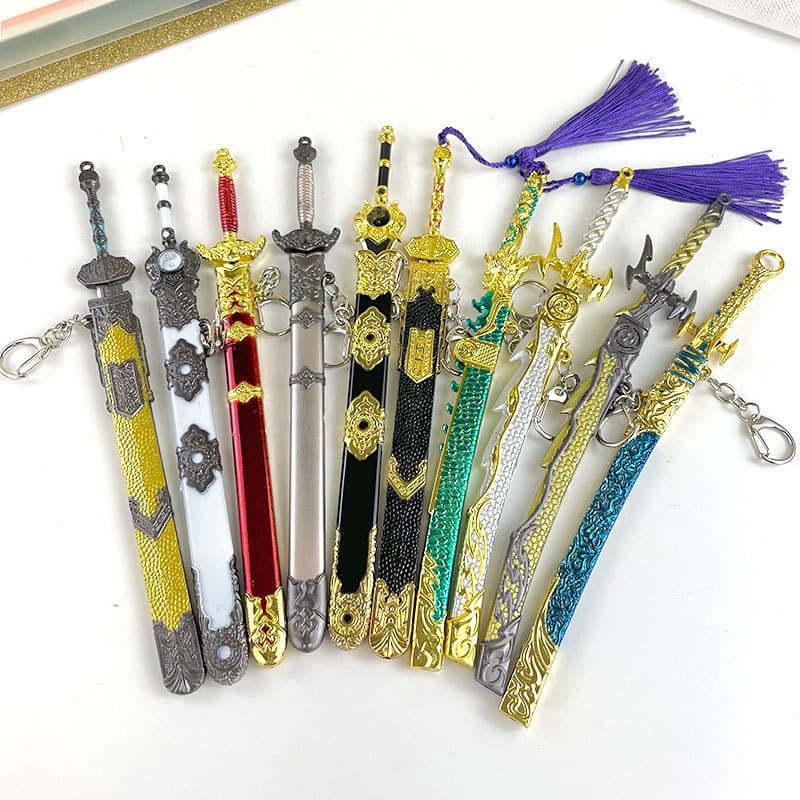Wenchuang 22cm animation sword collection gold game peripheral simulation sword crafts children's toys wholesale