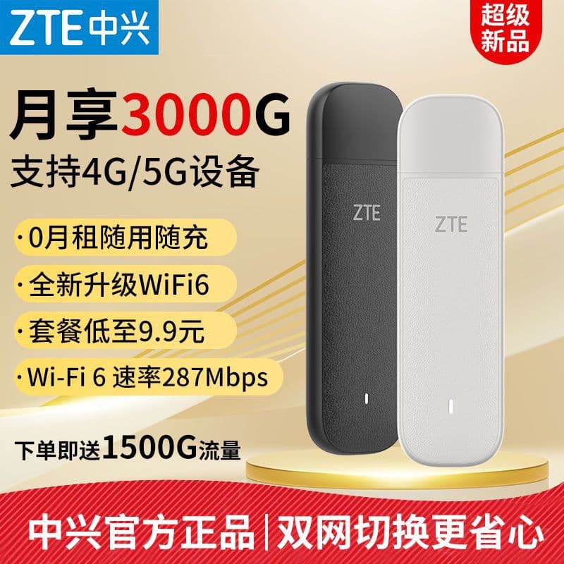 Portable WiFi 4G Mobile Wireless Router for Home Use, Universal Internet Card for Rented Accommodations