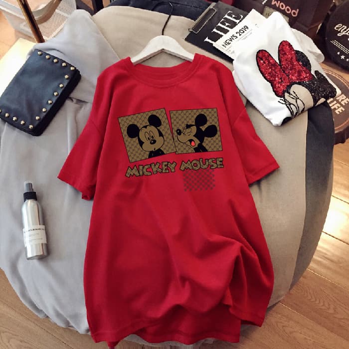 Cross-border CEC Short Sleeve T-Shirt Women's Mid-Length 2020 Loose BF European Style Oversized Ins Top Summer BF Oversized