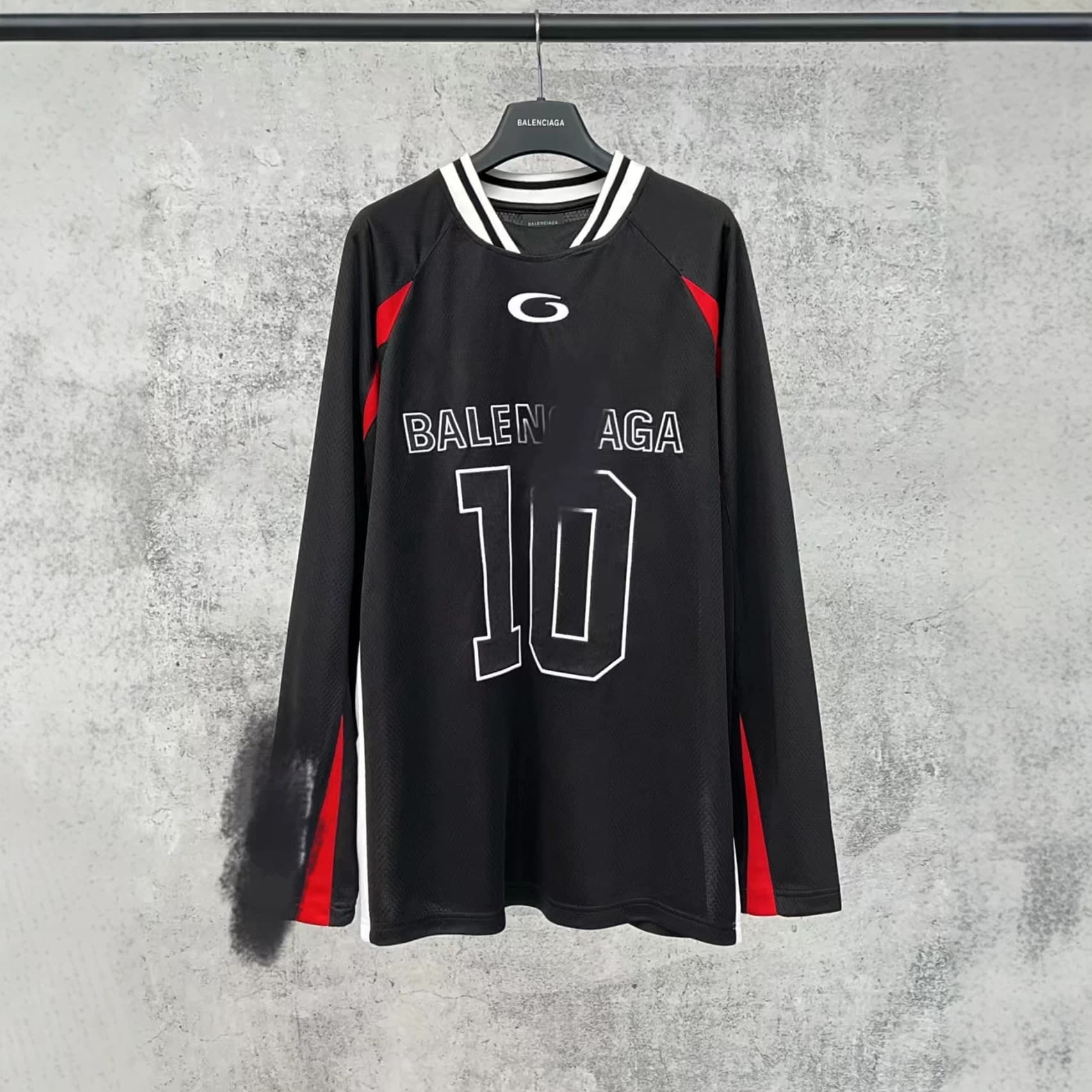 Cross-border Paris B Brand Correct Version Summer Hot Sale Mesh Patchwork Jersey Series T-Shirt Unisex Single Piece Shipment