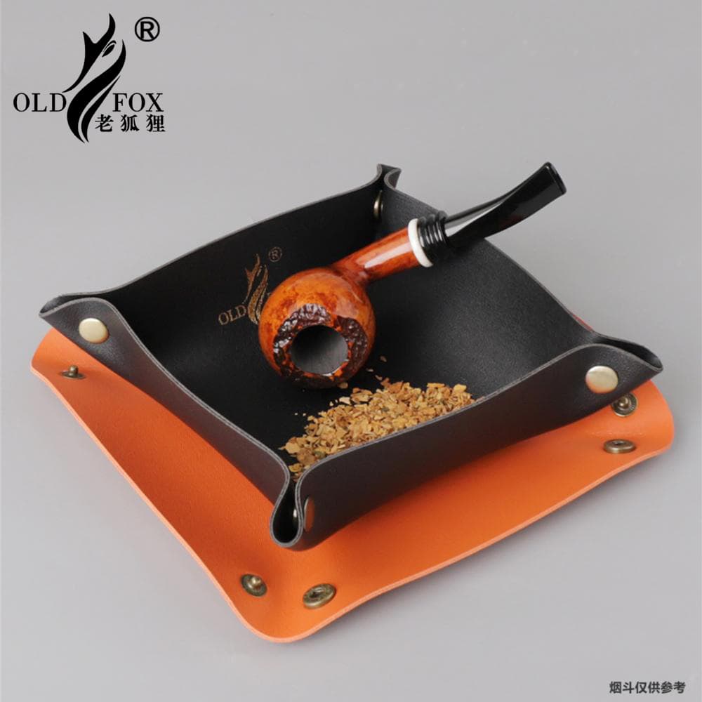 Old Fox PU Leather Rolling Tray Cigarette Tray Storage Functionality Non-Disposable Quality Craftsmanship for Gifting And Business