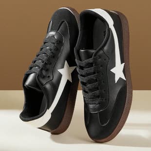New Retro German Training Shoes for Women, Flat Breathable Board Shoes Lace-Up Non-Slip Large Size Sports Leisure Shoes Students Onitsuka Tiger Style Shoes