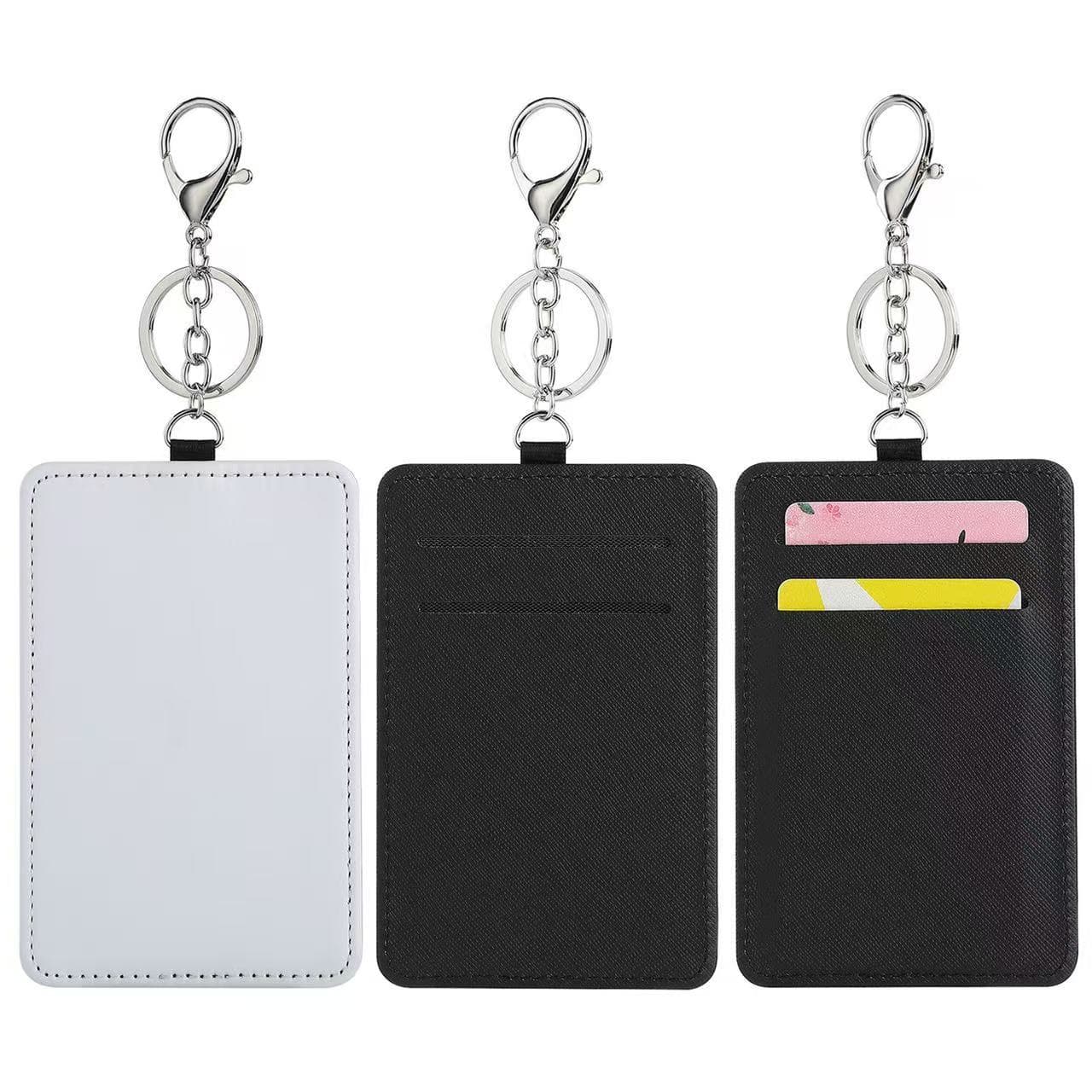 Heat Transfer Sublimation Blank Transit Card Holder Luggage Tag Work ID Card Sleeve Single-Sided Print Card Wallet Card Holder In Stock