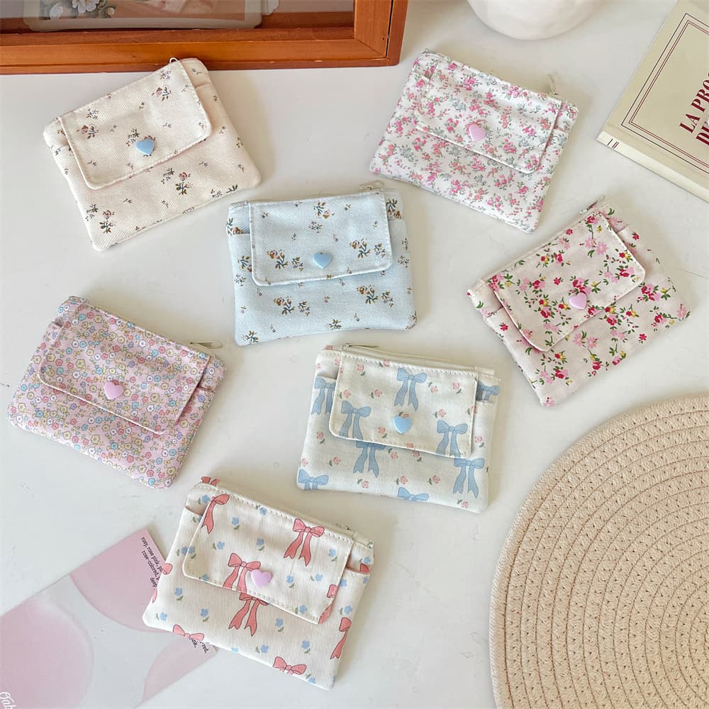 5681 Korean Style ID Card Holder Versatile Large Capacity Coin Purse Multi-Purpose Bag ID Card Bank Card Storage Double Layer