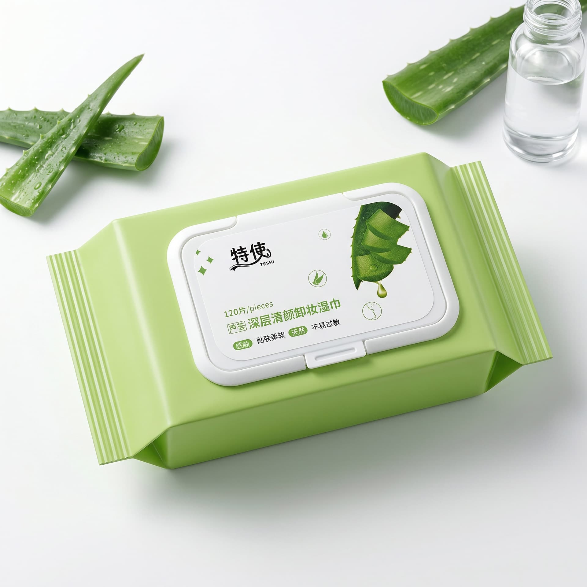 Bag Deep Cleansing Makeup Remover Wipes 120 Pieces Makeup Wipes Deep Clean Face Disposable Pure Cotton Thin Portable