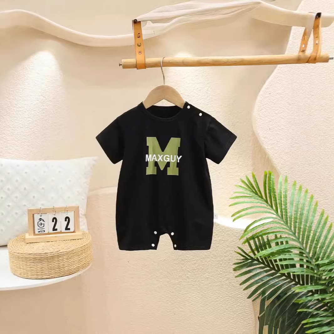 All-match casual summer clothes for infants and young children, short-sleeved long-sleeved long-sleeved clothes for small month-old babies, simple short-sleeved tops and long-sleeved clothes