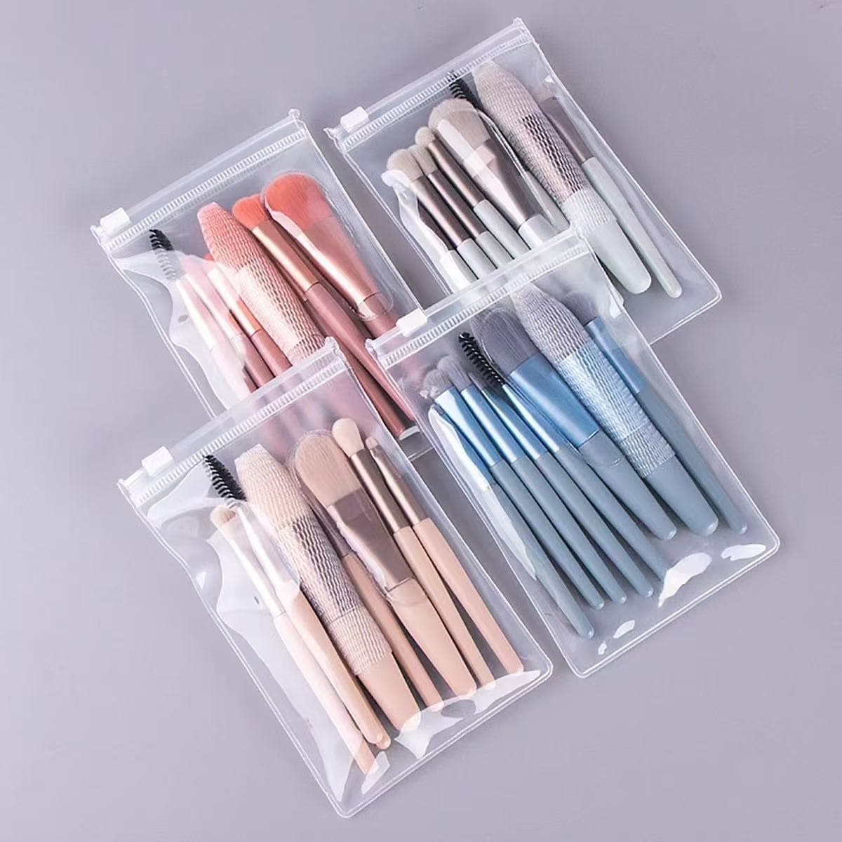 Upgraded 8-Piece Makeup Brush Set, Macaron Soft Bristle Eyeshadow Brushes, Portable Concealer Brush, Makeup Tools