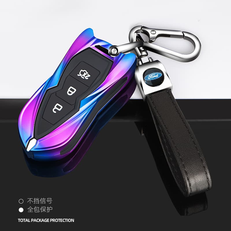 Ford Car Key Case Special Design For 15-19 Model Keychain Wild Horse 18 Model Rising Edge Men's Classic Car Key Holder