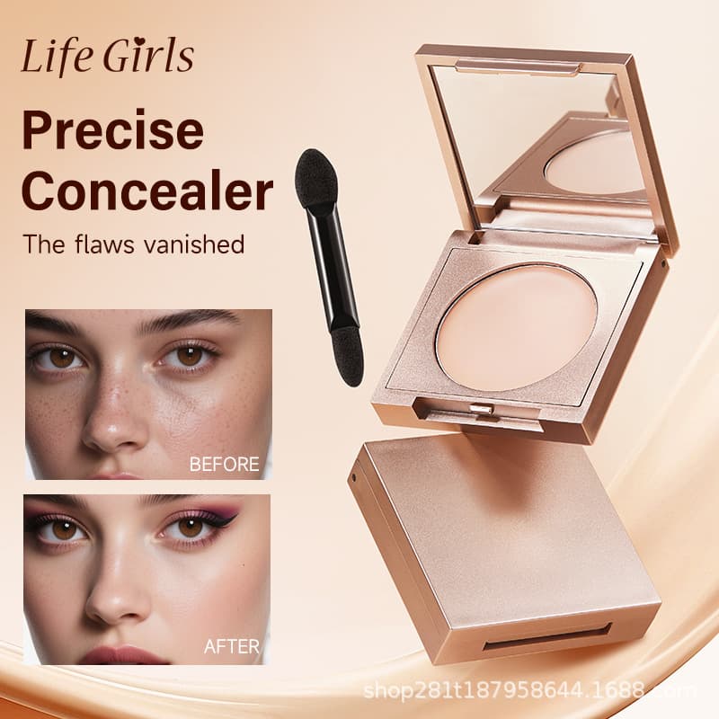 Cross-border popular LifeGirls Concealer Concealer, long-lasting makeup, brightens dullness, covers acne marks and dark circles