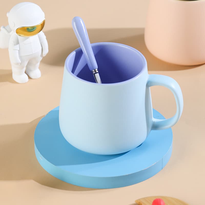 High-Aesthetic Two-Tone Color Mug for Home Breakfast and Coffee, Custom Logo Design, Gift Wholesale