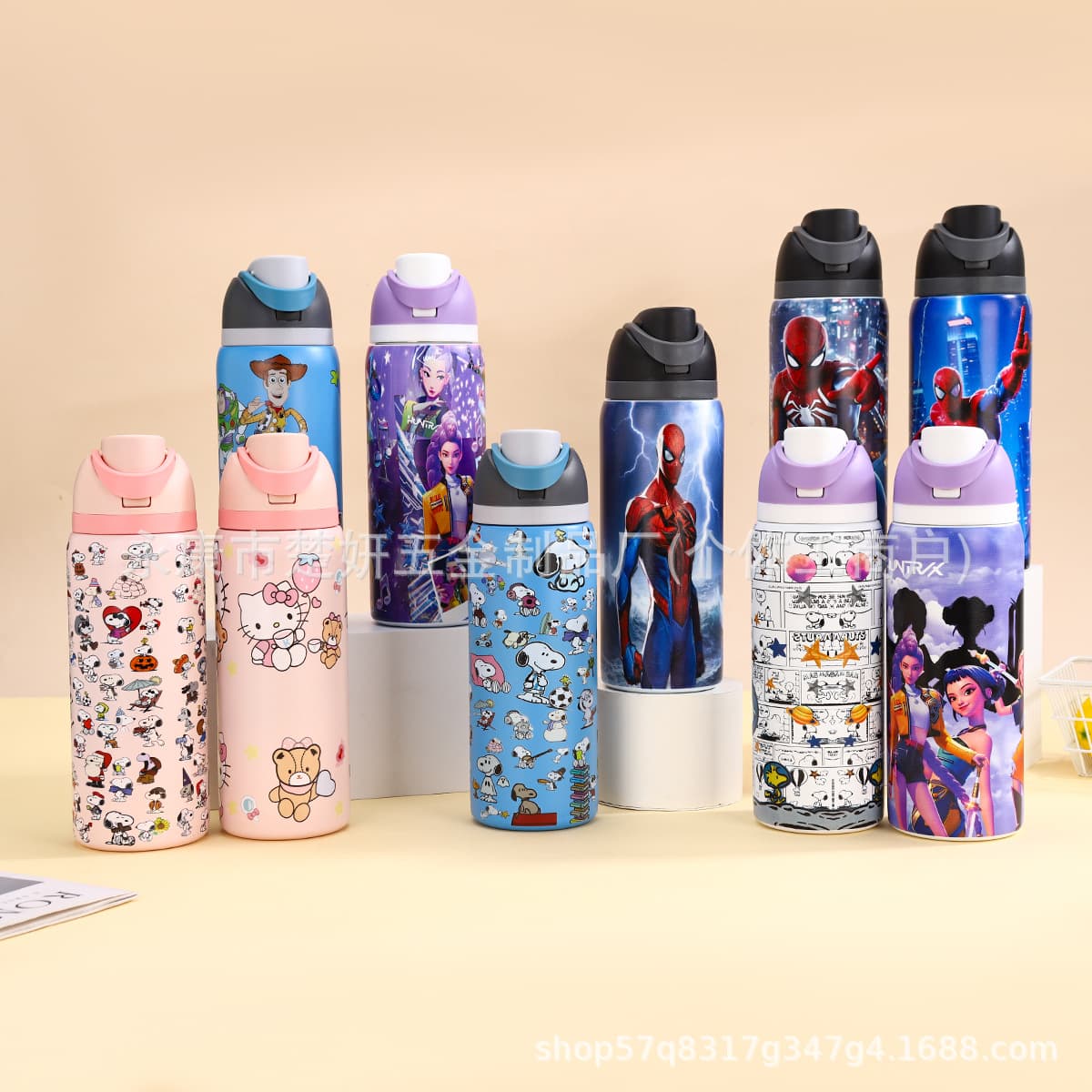 Cross-border New Fruit Cup 304 Stainless Steel Insulated Cup Large Capacity Double Drinking Cup Portable Car Sports Bottle