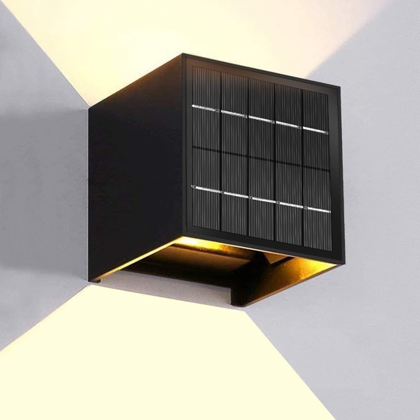 Outdoor waterproof exterior wall light LED square wall light black outdoor 20w large version indoor and outdoor night light