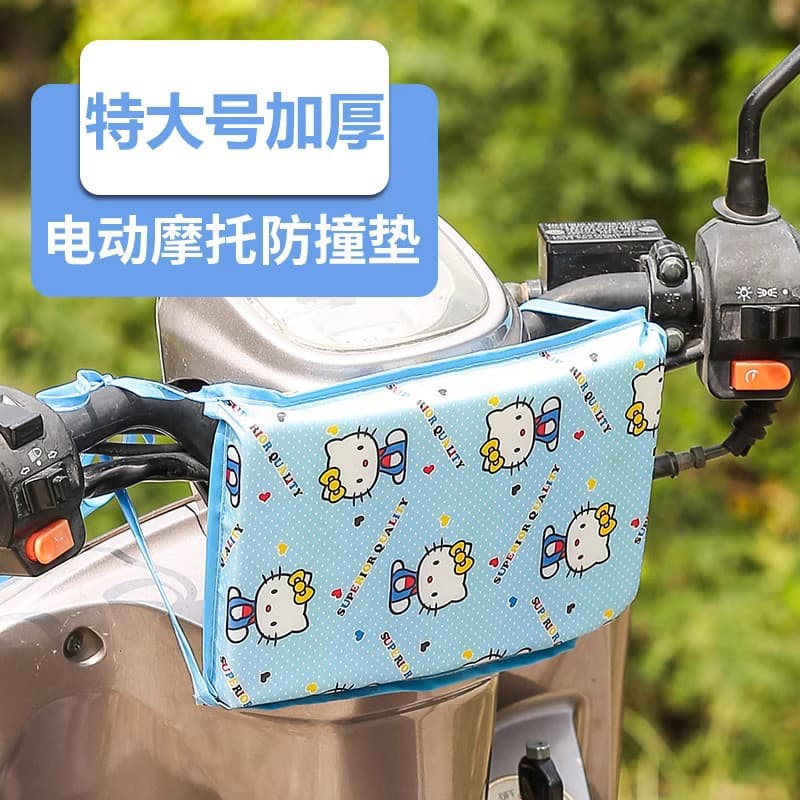 Child Seat for Electric Bicycle Motorcycle Battery Car Anti-collision Pad Pillow Front Collision Protection Bag Fabric Inner Cotton Canvas