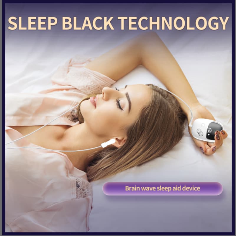 Amazon/TEMU Cross-border Smart Handheld Sleep Device with Microcurrent Technology and Ear Clip Attachment