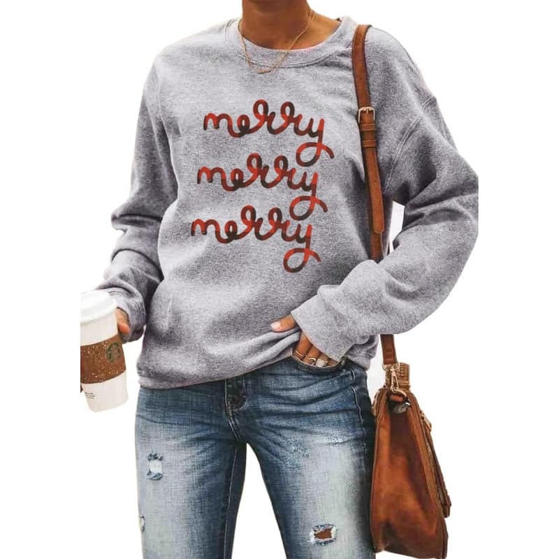 【Cross-border European code】Barlver Women Christmas Fleece Sweaters Long