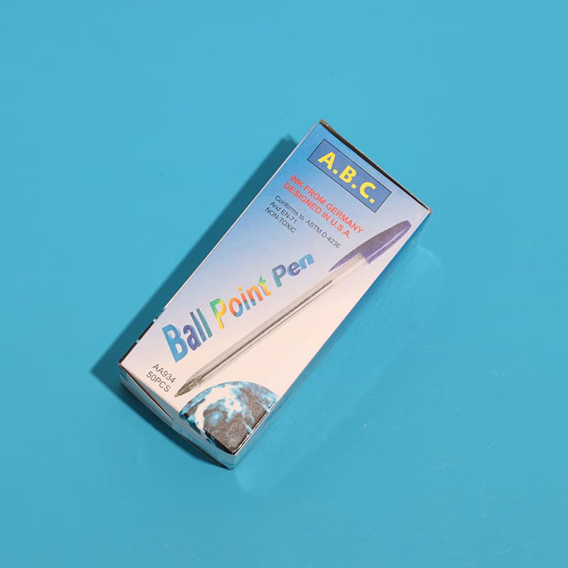 Cross-border red black blue bullet tip ballpoint pen no-leak creative plastic ballpoint pen wholesale high aesthetics office use