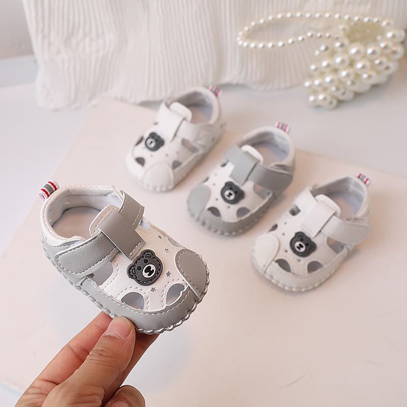Dropshipping Baby Sandals Boys Summer Walking Shoes 0-1-2 Years Old Girls Infant Soft Sole Cartoon Baby Shoes