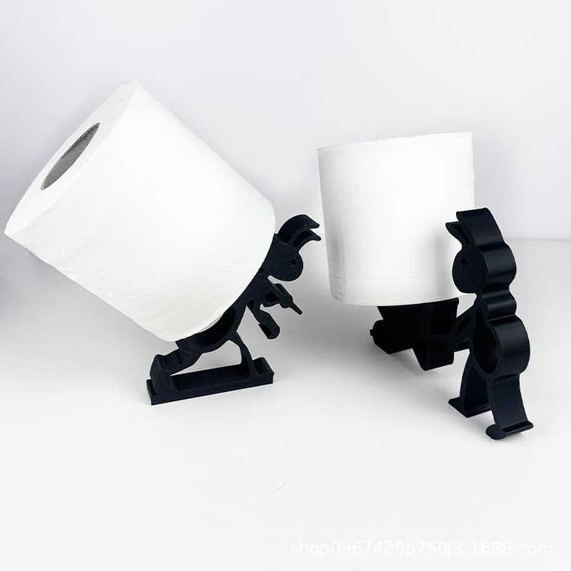 Cross-border Hot Product 3D Printed Ant Paper Roll Holder Bathroom Toilet Paper Stand Decoration
