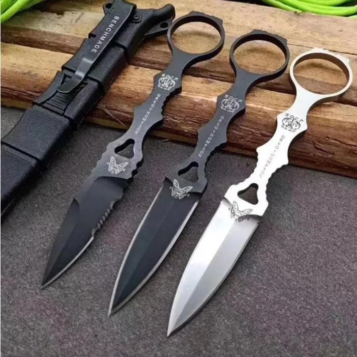 Outdoor Survival Small Straight Knife Bm Butterfly 176 Field Fishing Survival Camping EDC Carry-on Self-defense Small Knife