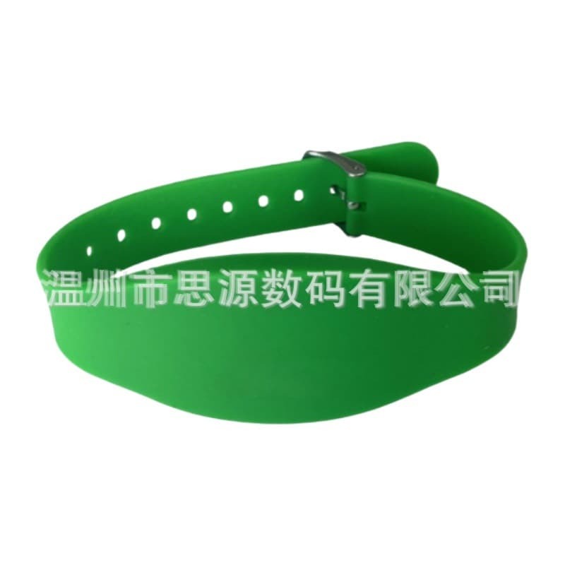 RFID flat head silicone wristband identification ultra high frequency long distance UHF bracelet nfc wristband large quantity discount