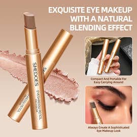 SHEDOES Cross-Border European and American TK Three-Color Eyeshadow Stick Lazy Eyeshadow Three-Color One-Touch Molding Waterproof and Silky