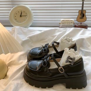Vintage British Thick-Sole Loafers for Women 2024 Fall New Style College Japanese JK Mary Jane Shoes