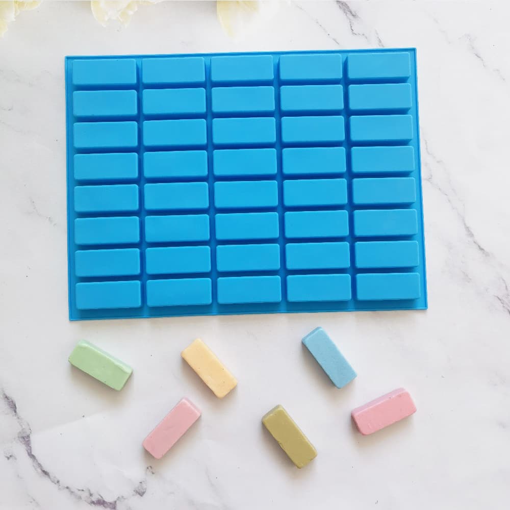 Silicone 40-Cavity Long Ice Tray Chocolate DIY Cake Ice Cube Biscuit Pastry Handmade Baking Mold 152