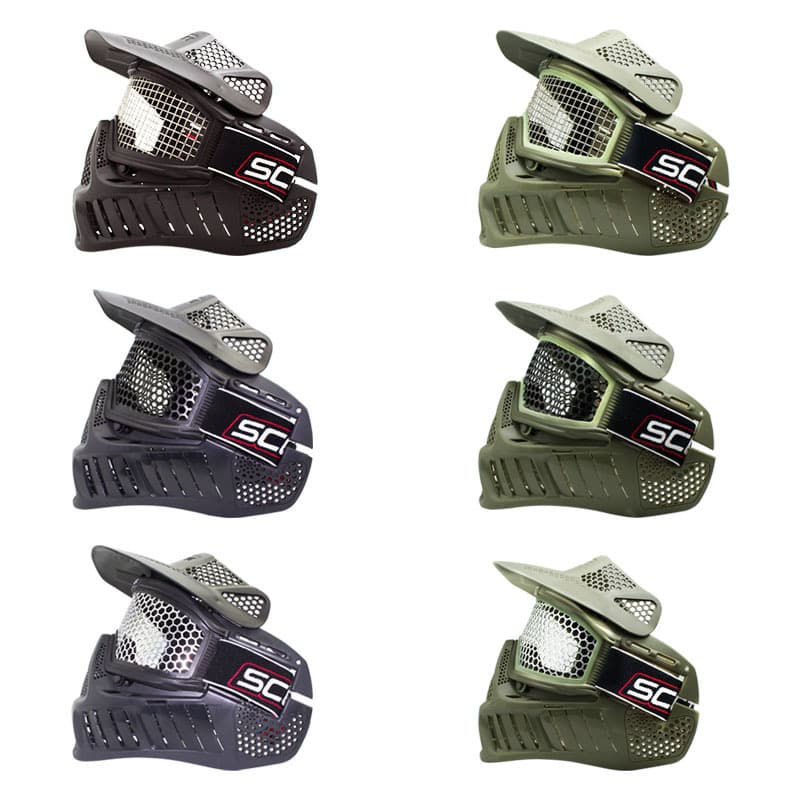 SCCTT iron mesh face mask training protective mask training helmet field helmet attack and defense arrow CS protective face mask