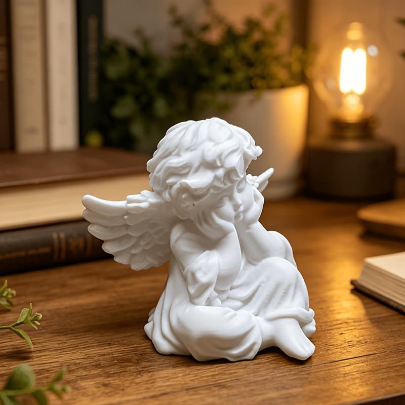 Cross-border new product 3D printed angel baby Christmas decoration ornaments creative home modern simple desktop decoration