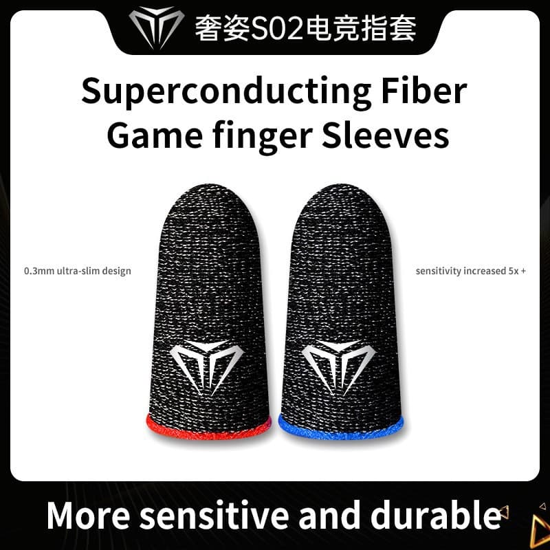 Game finger gloves, chicken finger gloves, pure silver fiber ice silk gloves, e-sports breathable anti-sweat slippery gloves