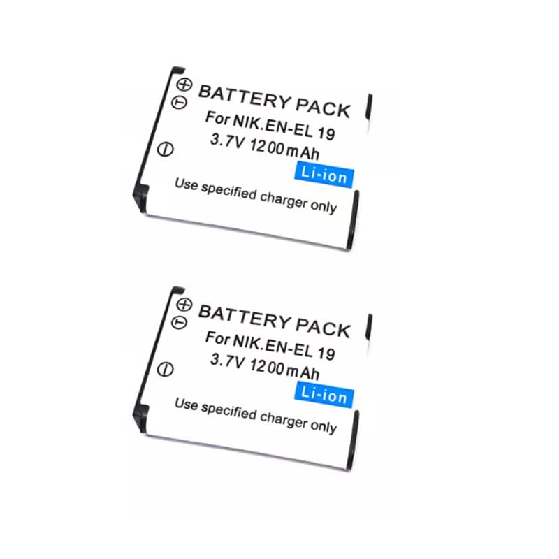 ENEL19 Battery Compatible with Nikon EN-EL19 Camera Digital Lithium Battery Long-Lasting Rechargeable Photography Equipment