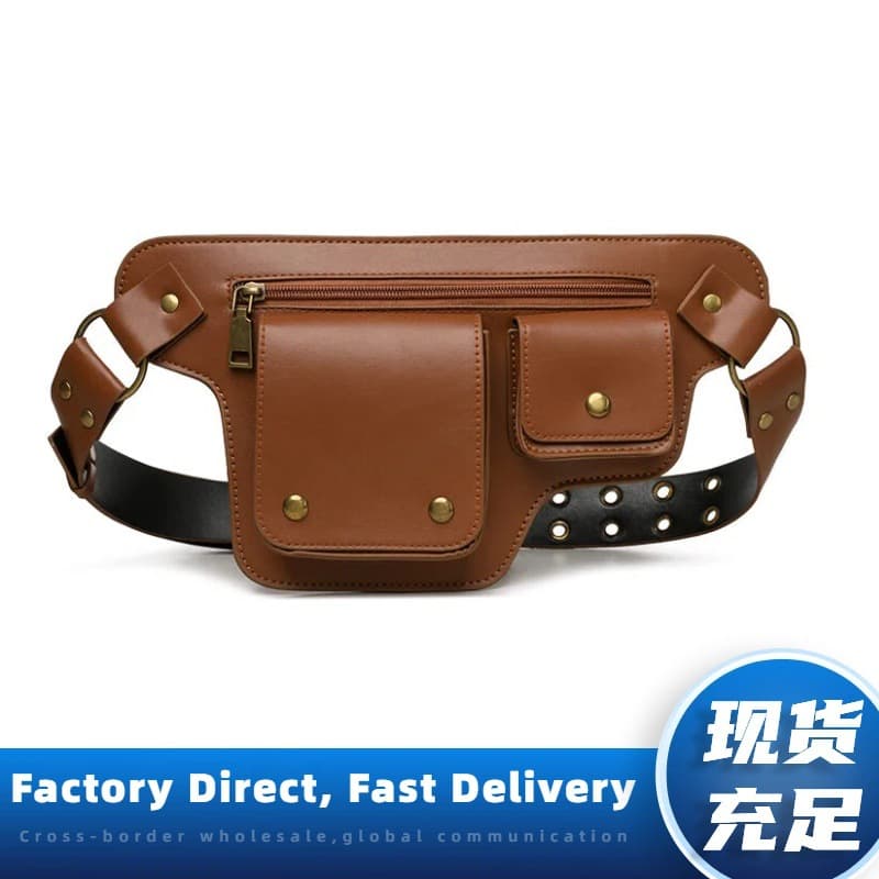 Cross-border New Retro Sports Waist Bag, Amazon Waist Bag, Shoulder Bag, Multi-functional Storage Bag, Phone Cycling Bag